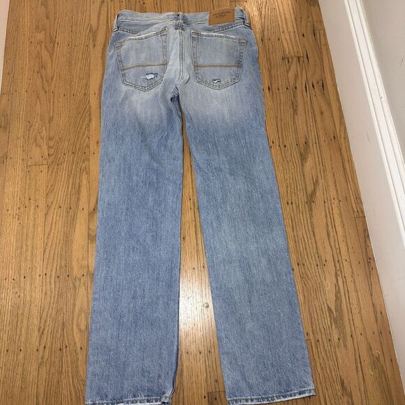 Abercrombie & Fitch Jeans Mens 30x30 Blue The Skinny Distressed Button Fly - Picture 10 of 10